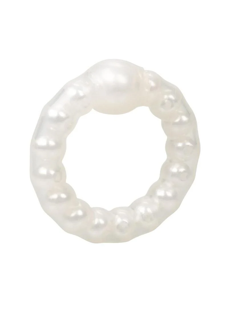 Pearl Beaded Prolong Silicone Cock Ring - Image 7