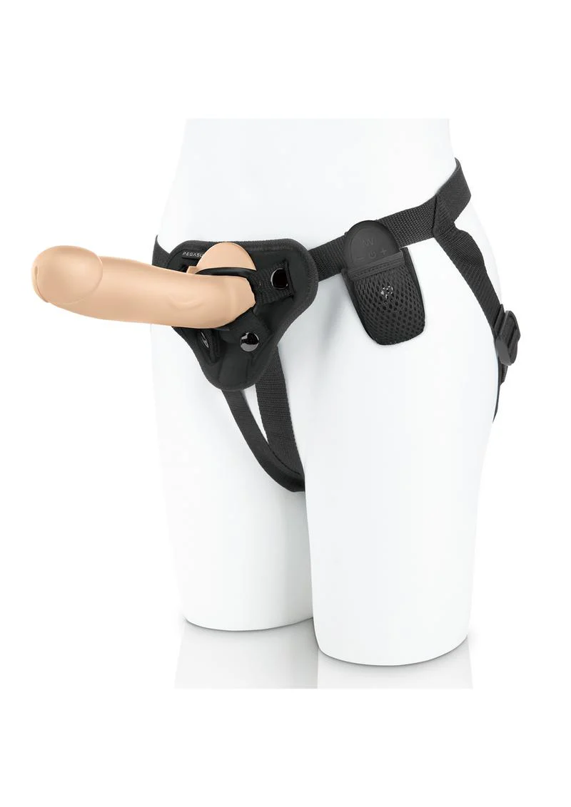 Pegasus Realistic Silicone Rechargeable Dildo with Remote Control and Adjustable Harness - Image 5
