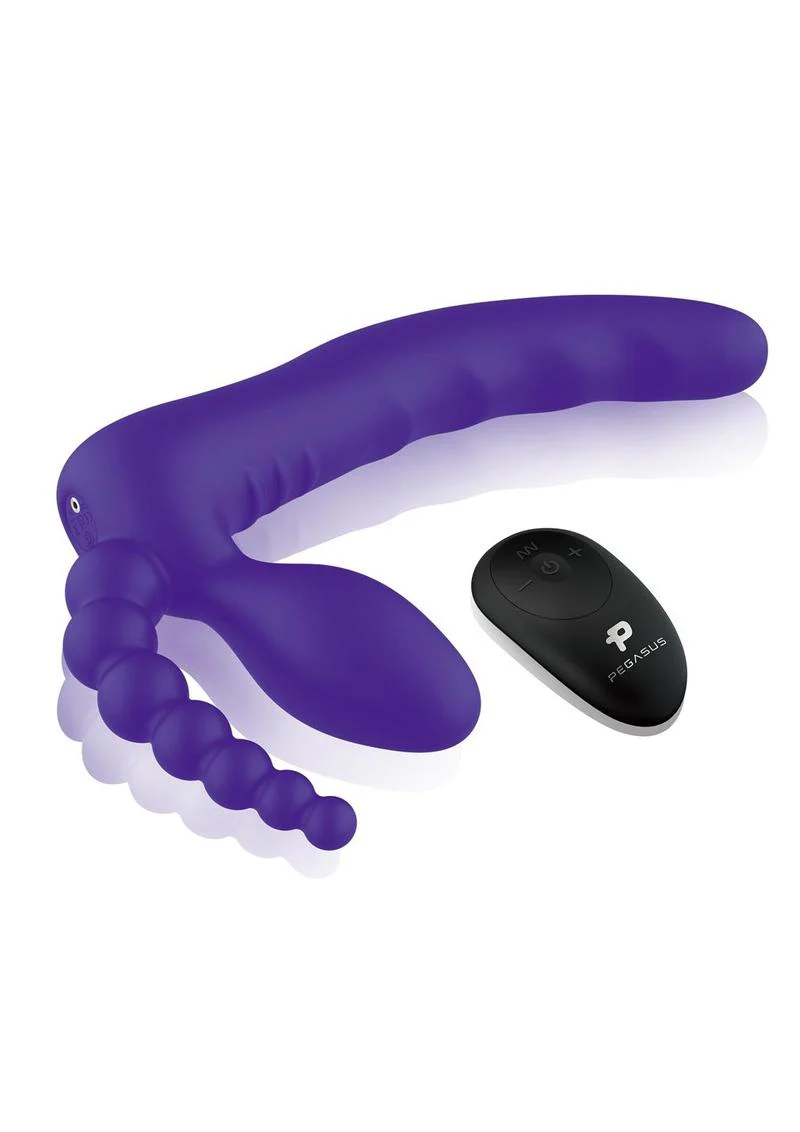 Pegasus Remote Control Strapless D.p. Silicone Strap-On - Image 3