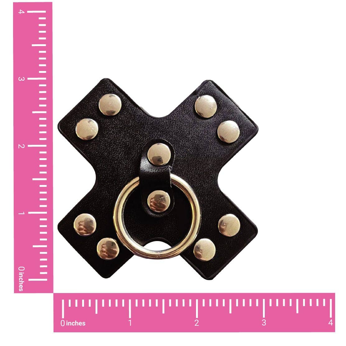 Pierced 'n Punked Leather Metal X Silicone Reusable Nipple Cover Pasties - Image 2