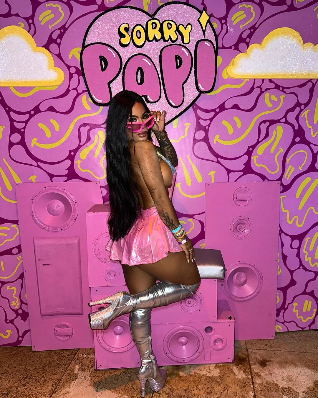 Pink Kaleidoscope Outfit  by Playthings Miami - Image 3