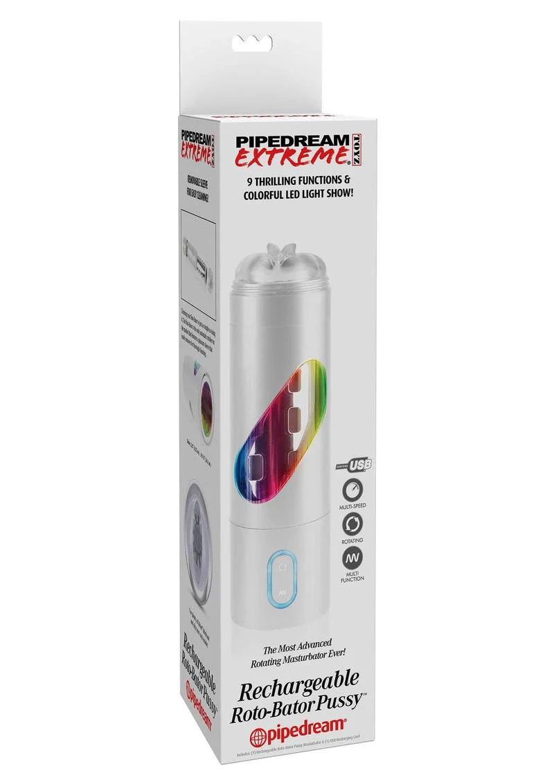 Pipedream Extreme Toyz Rechargeable Roto-Bator Pussy Masturbator - Pussy - Image 2