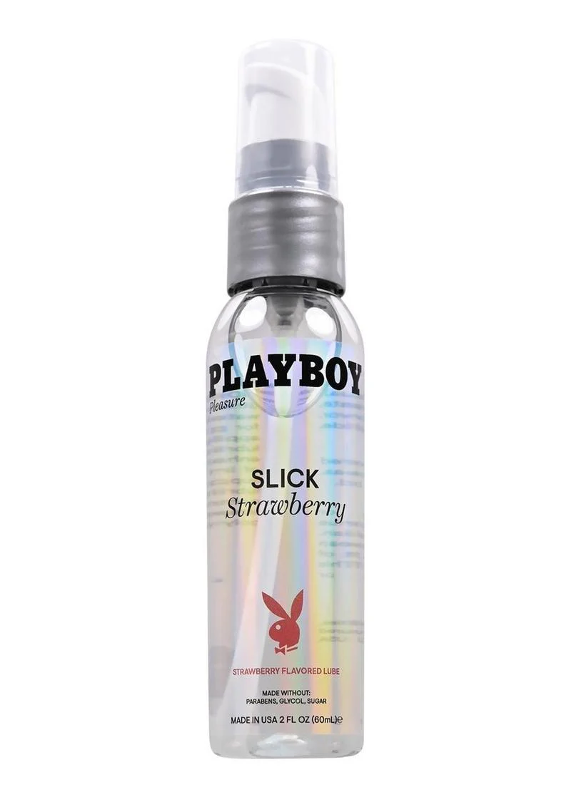 Playboy Slick Strawberry Water Based Lubricant - Image 2