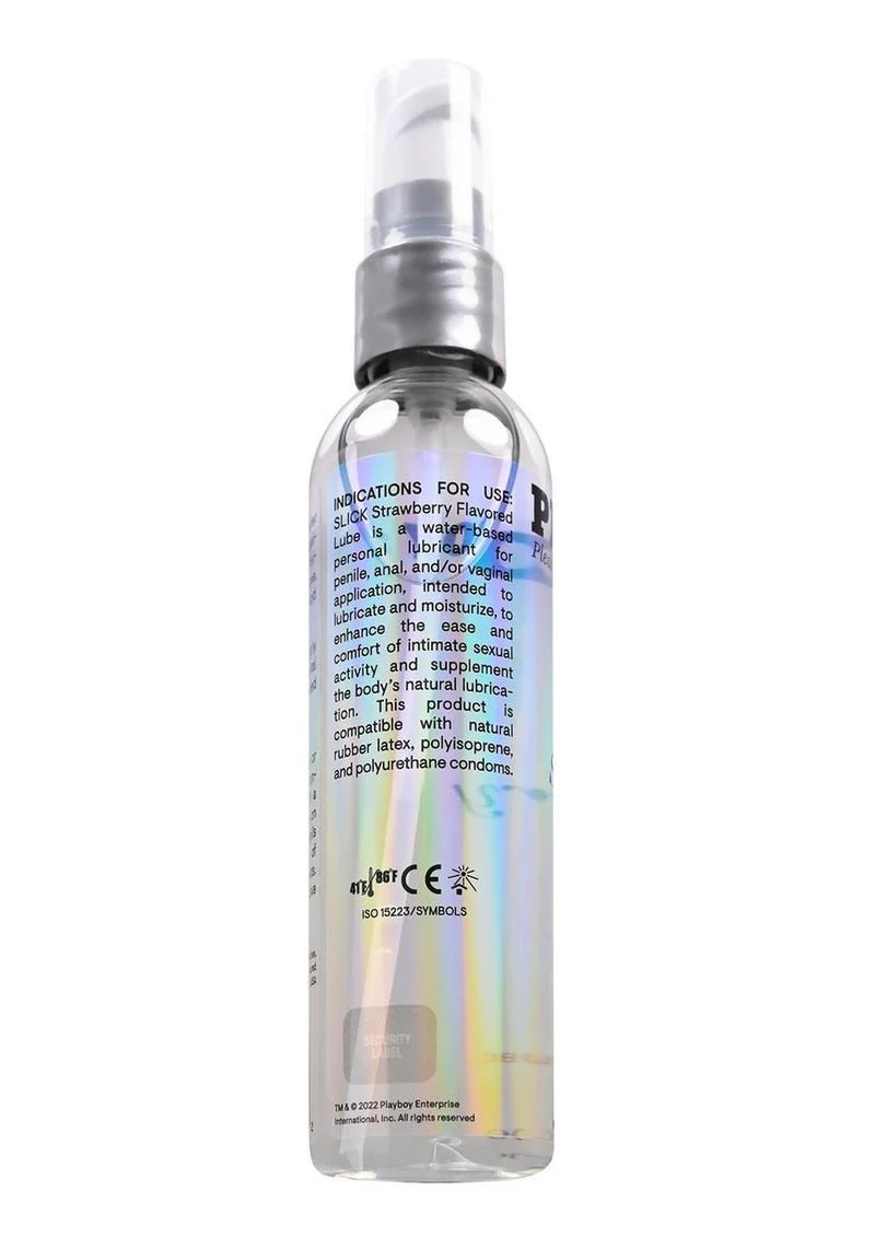 Playboy Slick Strawberry Water Based Lubricant - Image 4