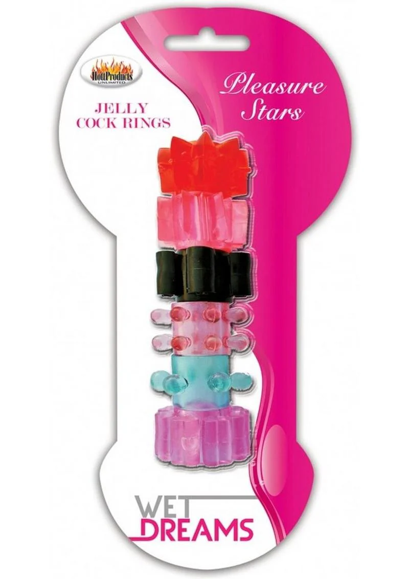 Pleasure Stars Jelly Cock Rings - Image 2