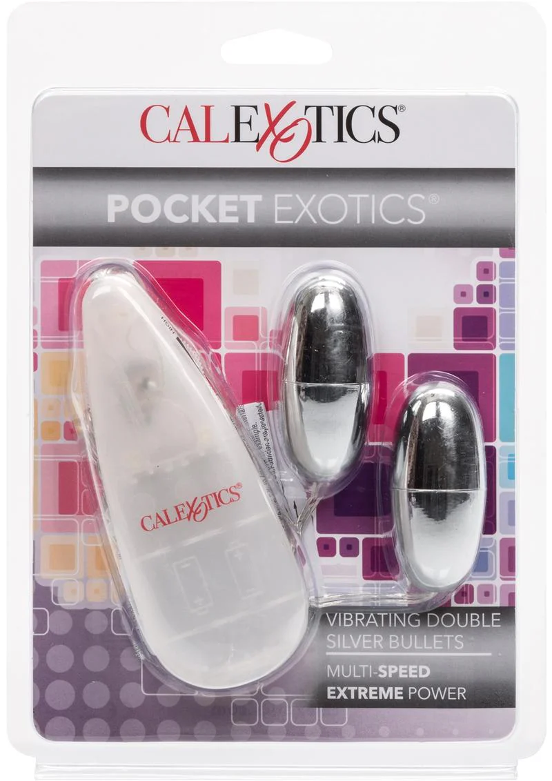 Pocket Exotics Vibrating Double Silver Bullets - Image 2