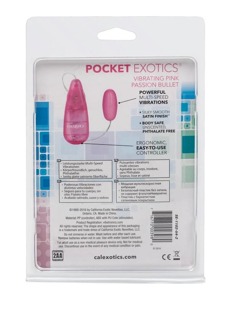 Pocket Exotics Vibrating Pink Passion Bullet - Image 4