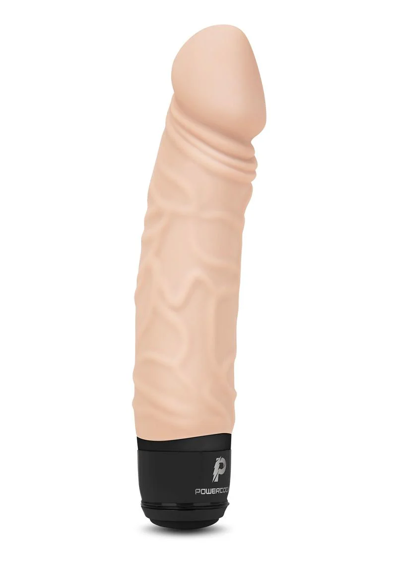 Powercocks Silicone Rechargeable Realistic Vibrator - Image 7