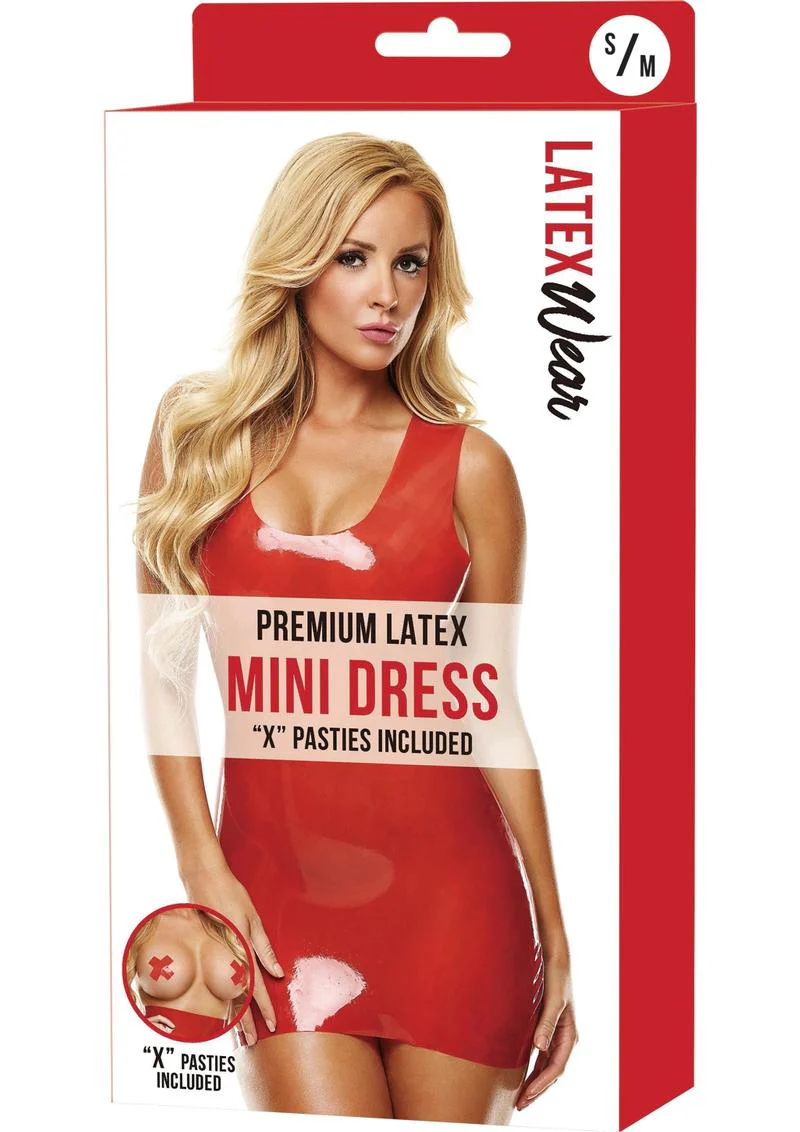 Premium Latex Mini Dress - Image 6
