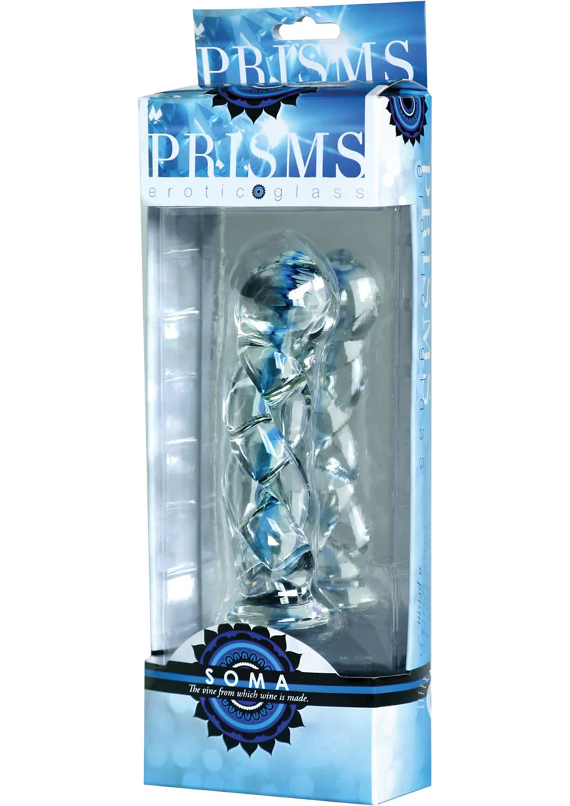 Prisms Soma Twisted Glass 5.75in Dildo - Image 2