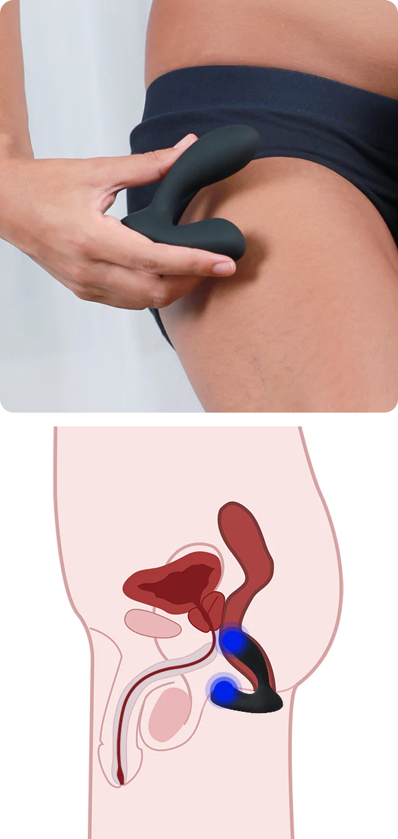 Prostate Vibrating Plug interactive- Black - Image 6