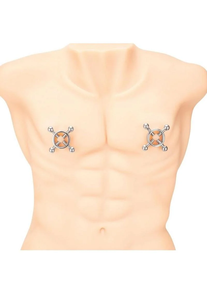 Prowler Red 4 Way Screw Nipple Clamps - Image 2