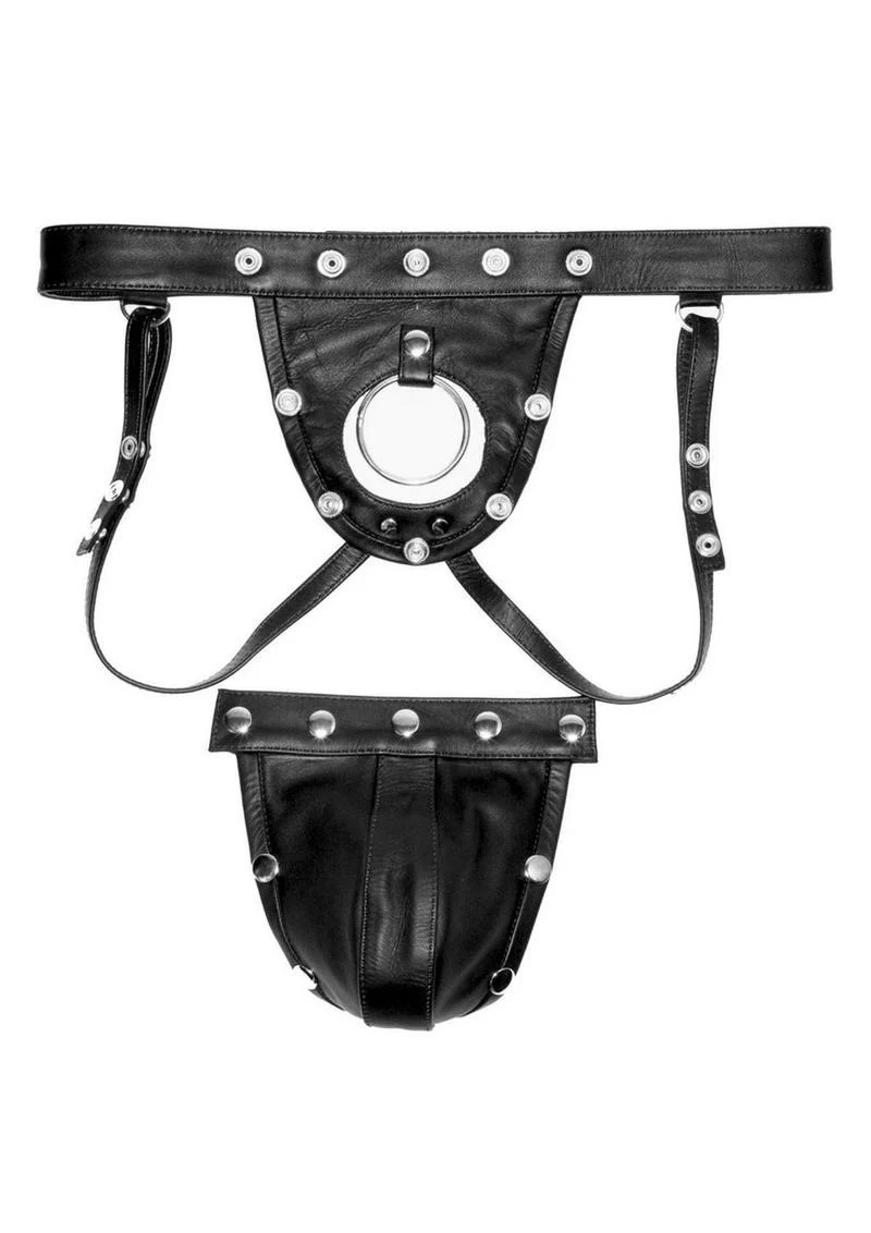 Prowler Red Leather Harness Jock - Image 2