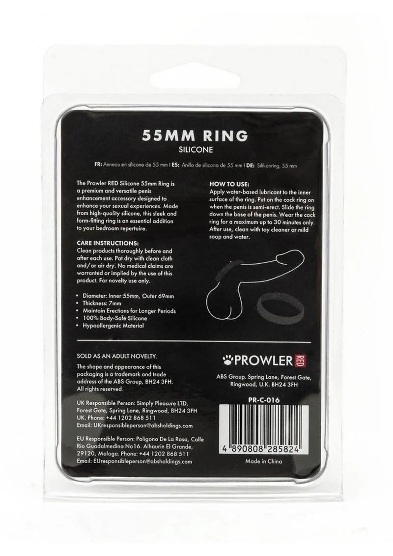 Prowler Red Silicone 55mm Cock Ring - Image 4