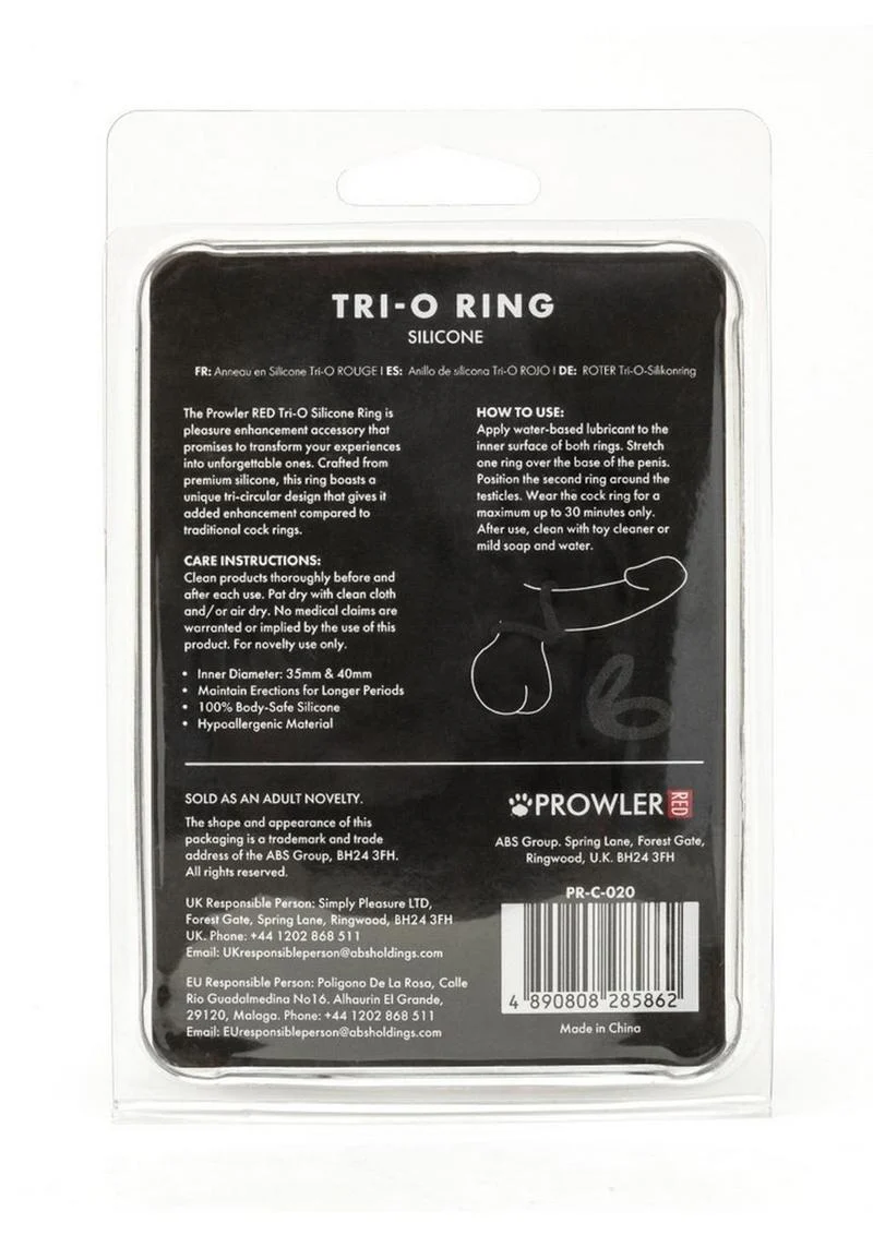 Prowler Red Tri-O Silicone Ring - Image 4