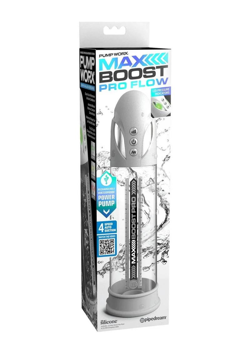 Pump Worx Max Boost Pro Flow Rechargeable Penis Pump - Image 2