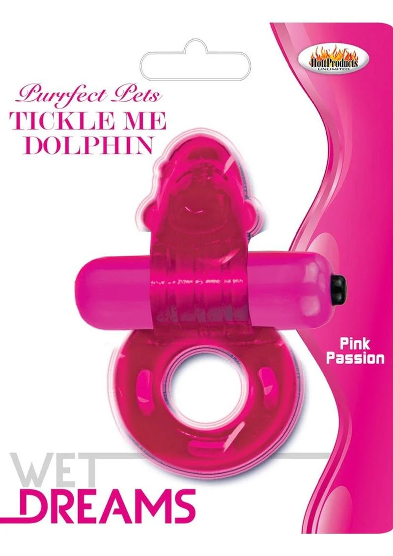 Purrfect Pets Tickle Me Dolphin Silicone Stimulator with Vibrating Bullet - Image 2