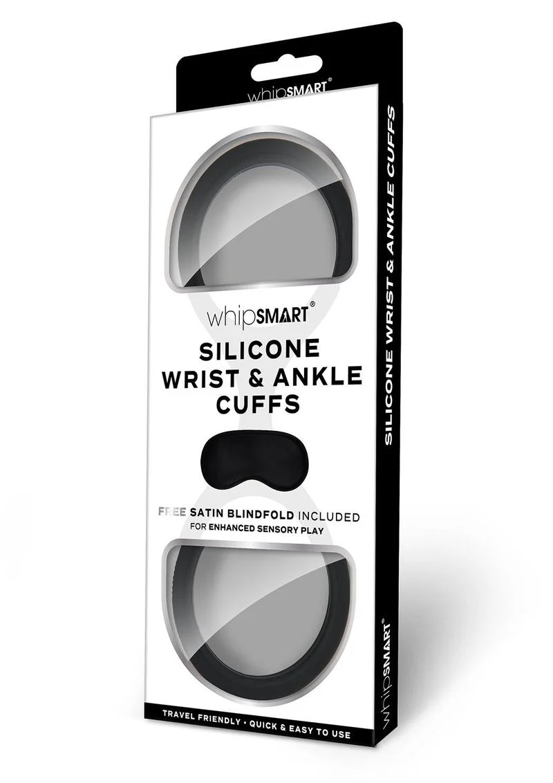 Quickie Cuffs with Eye Mask-M/L - Image 2