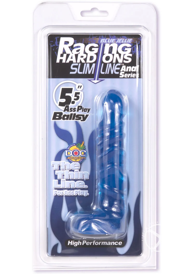 Raging Hard-Ons - Slimline Anal Series - Ass Play Ballsy Dildo with Balls - Image 2