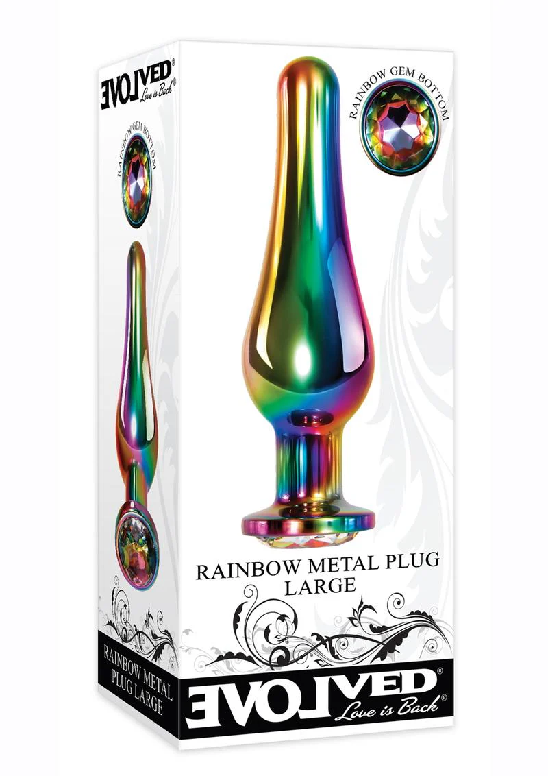 Rainbow Metal Anal Plug - Image 8