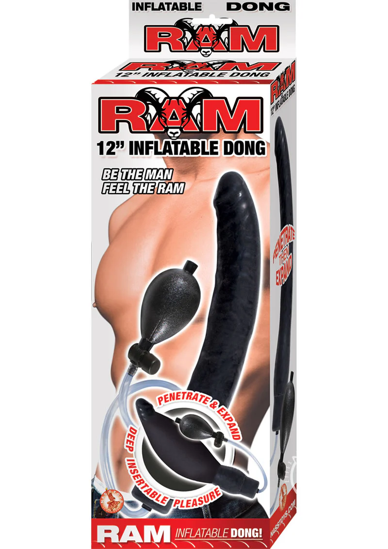 Ram Inflatable Latex Dildo - Image 2