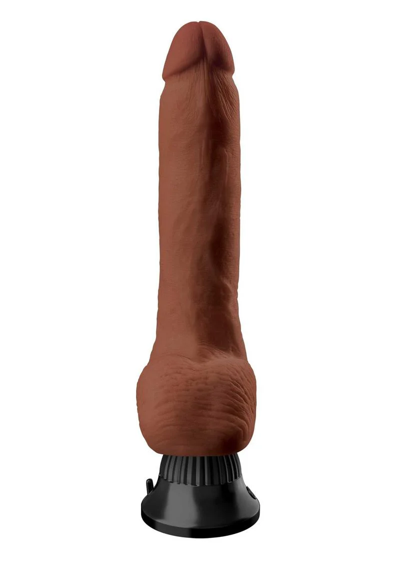 Real Feel Deluxe No. 5 Wallbanger Vibrating Dildo with Balls - Image 3