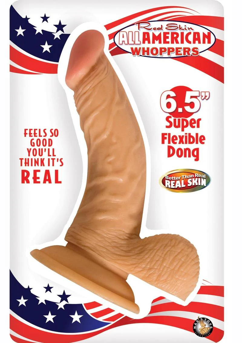 Real Skin All American Whoppers Dildo with Balls - Image 4