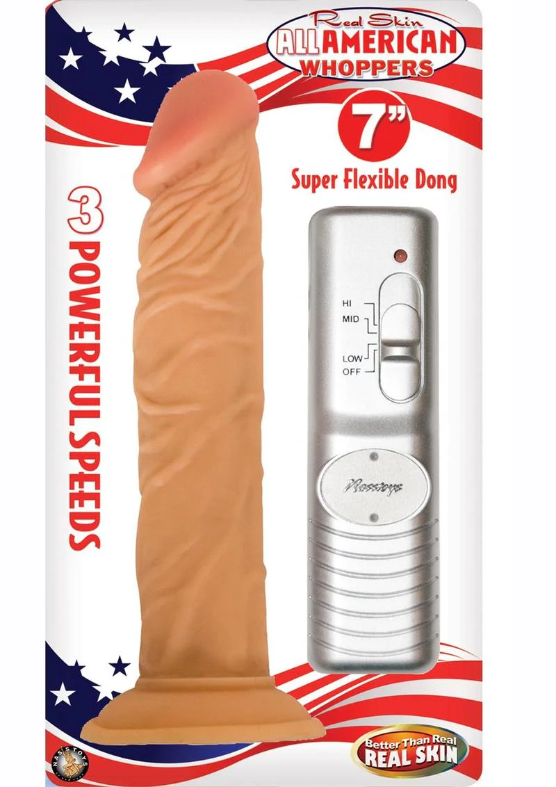 Real Skin All American Whoppers Vibrating Dildo - Image 4