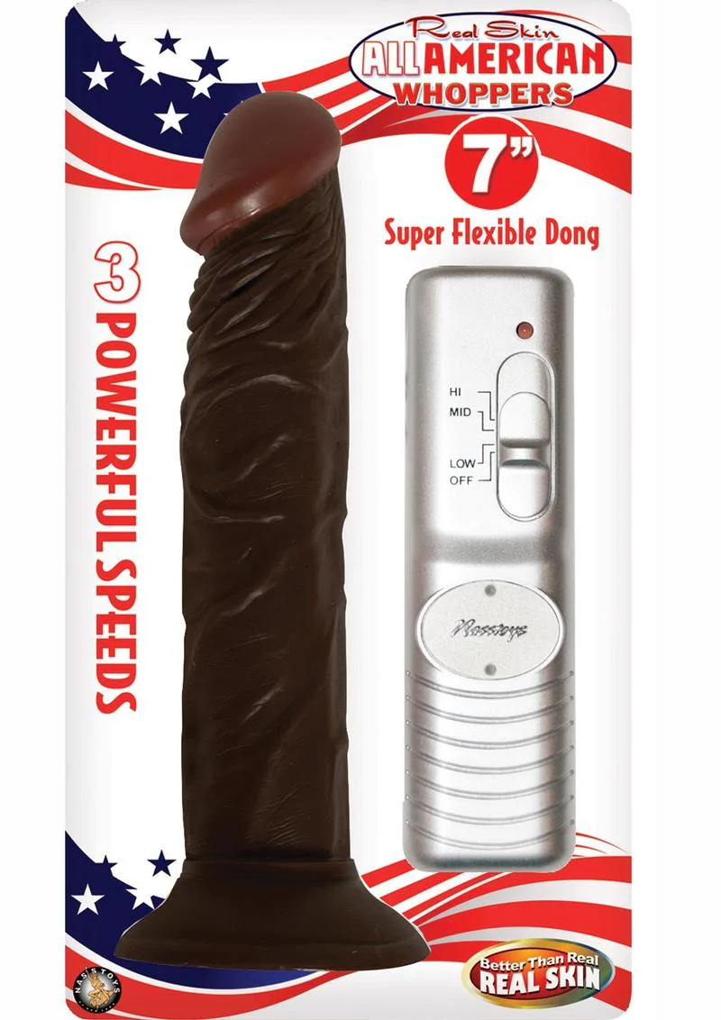 Real Skin All American Whoppers Vibrating Dildo Latin - Image 4