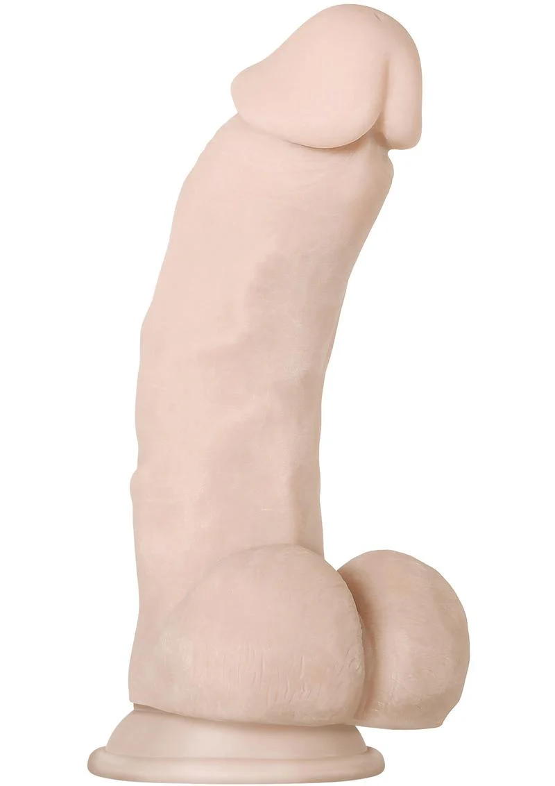 Real Supple Girthy Poseable Dildo with Balls - Image 5