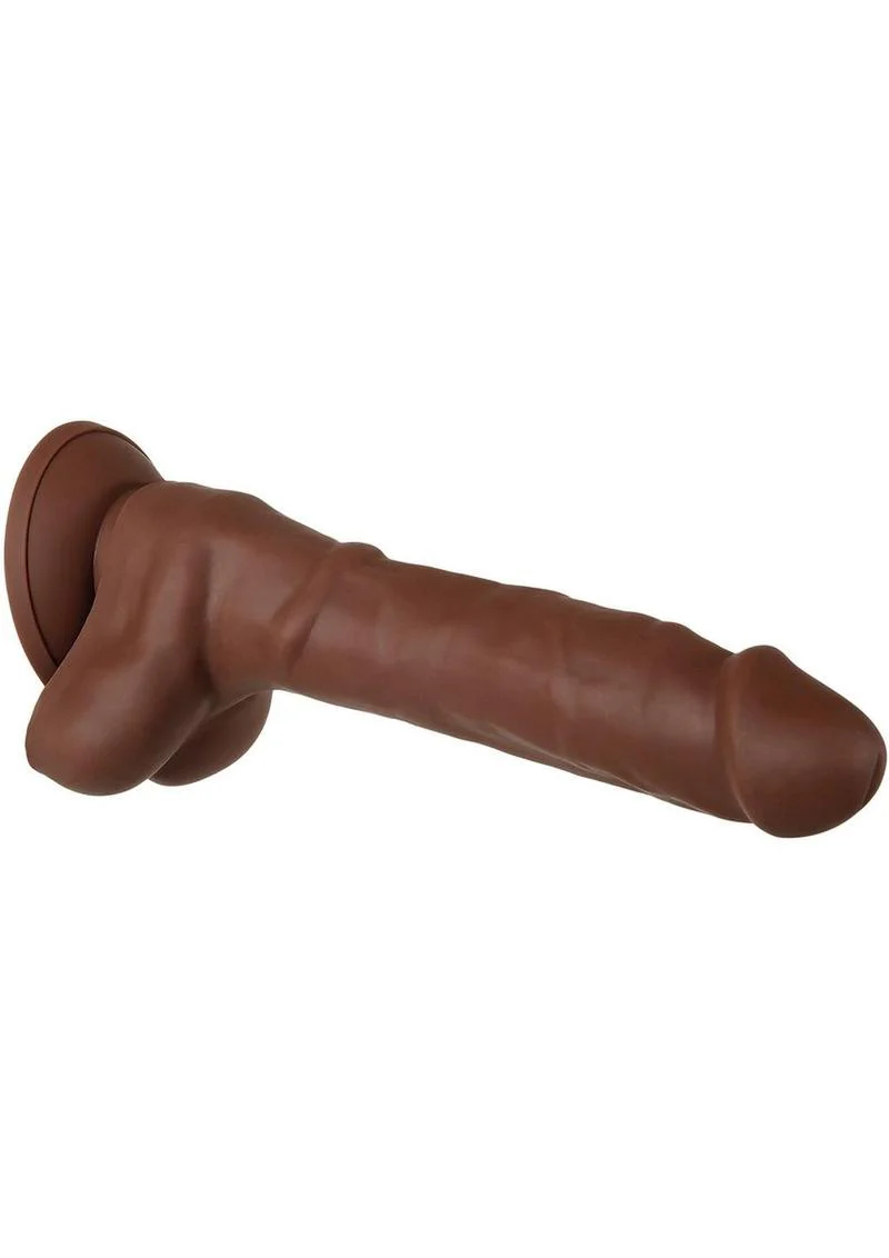 Real Supple Poseable Silicone Dildo with Balls - Image 11