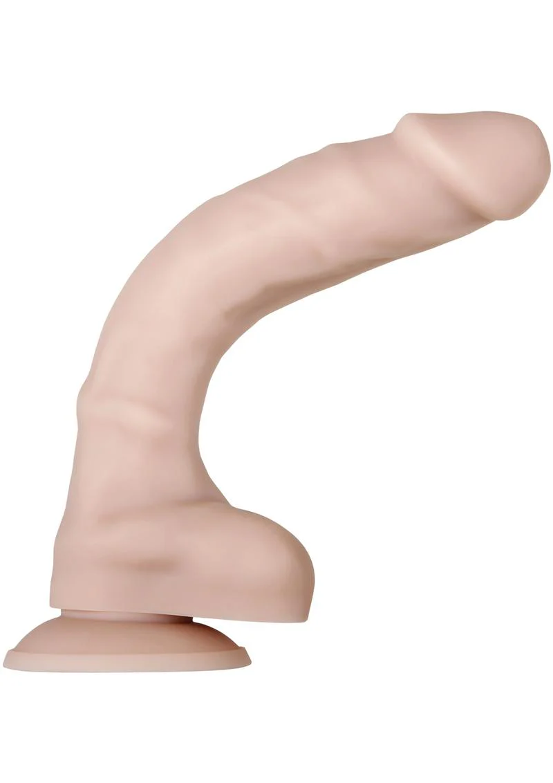 Real Supple Poseable Silicone Dildo with Balls - Image 13