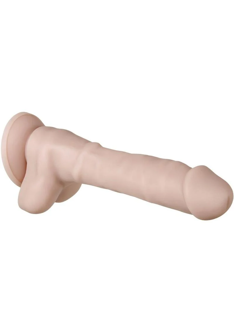 Real Supple Poseable Silicone Dildo with Balls - Image 15