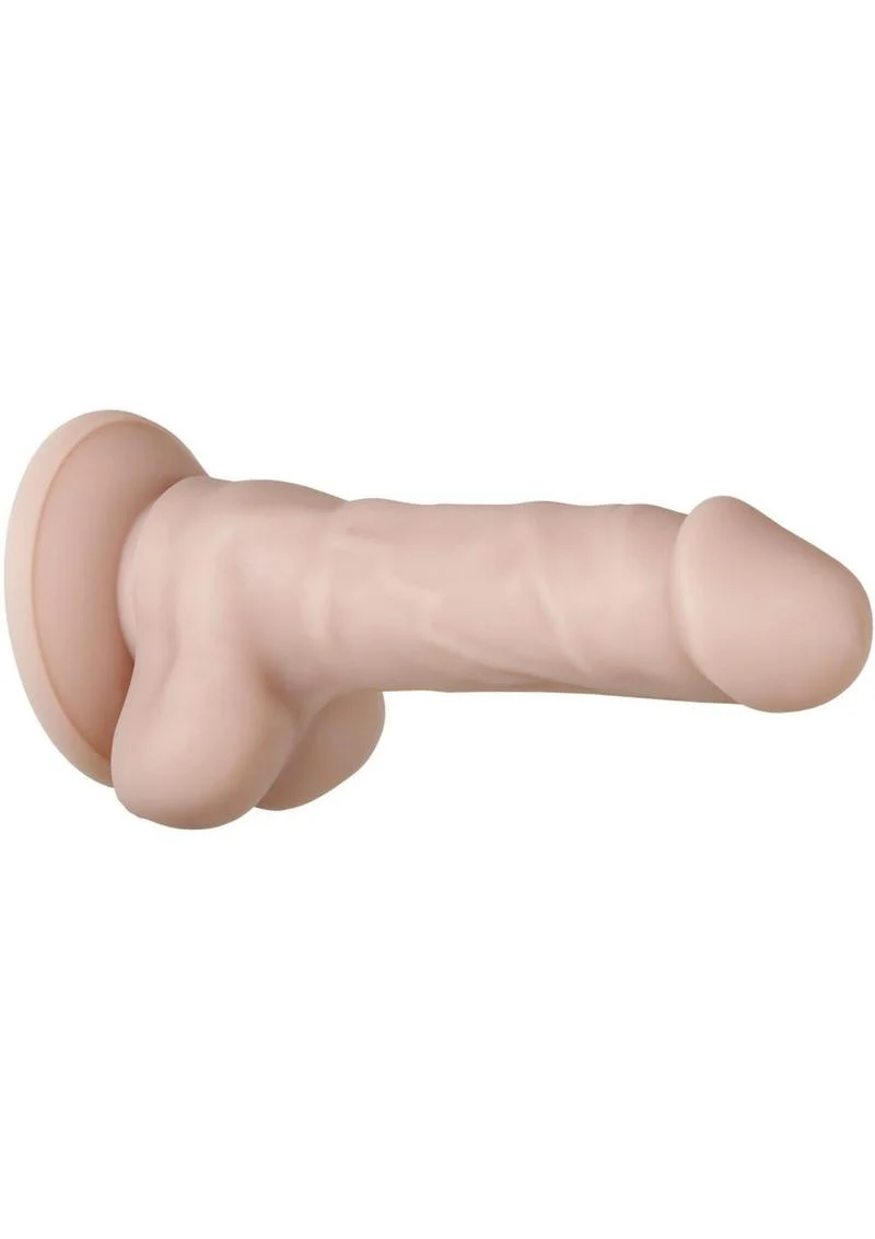 Real Supple Poseable Silicone Dildo with Balls - Image 7