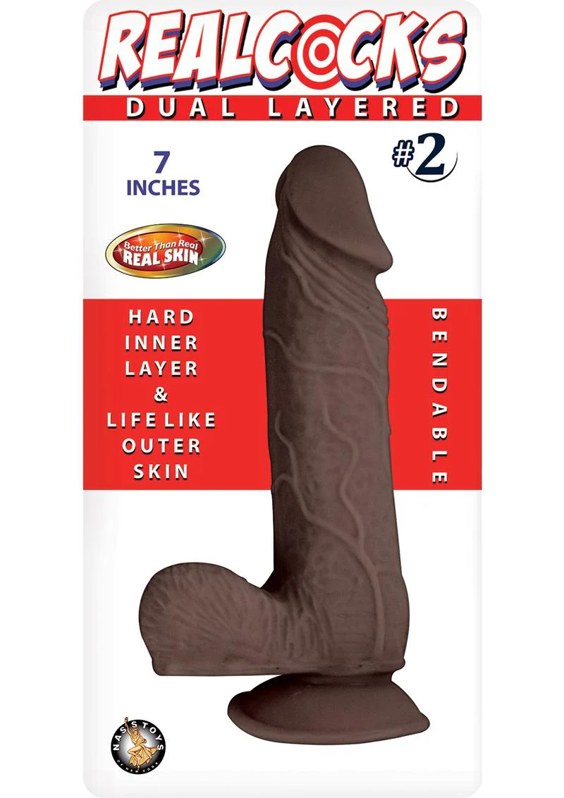 Realcocks Dual Layered #2 Bendable Dildo - Image 4