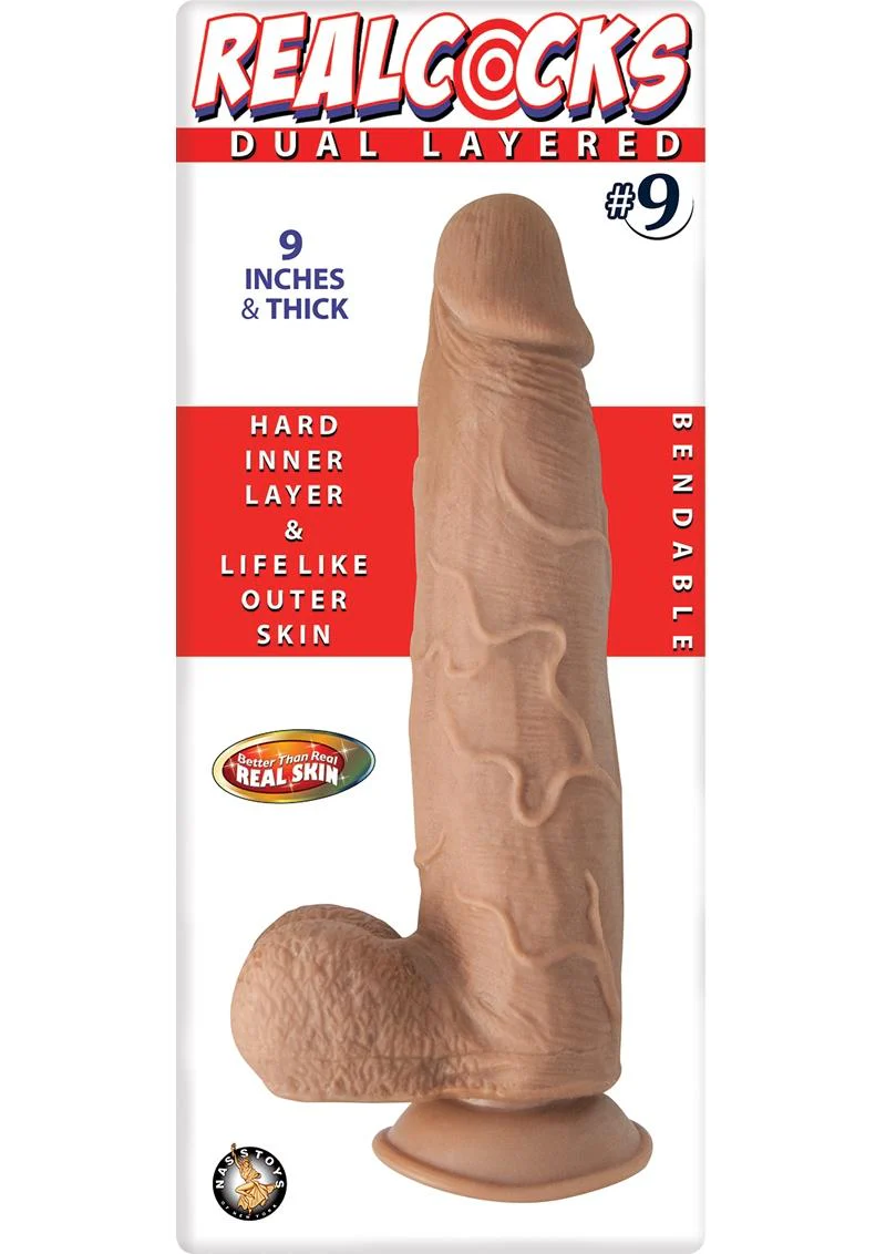 Realcocks Dual Layered #9 Bendable Thick Dildo - Image 2