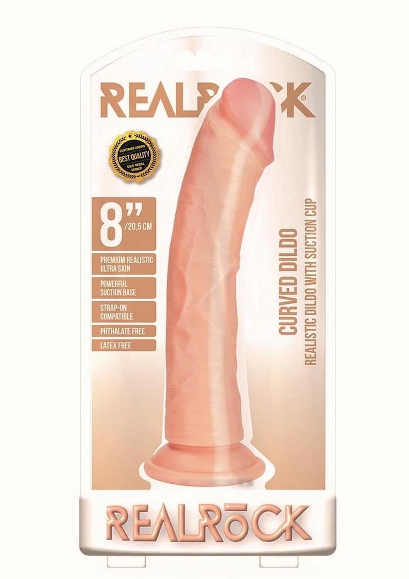 Realrock Curved Realistic Dildo with Suction Cup - Image 14