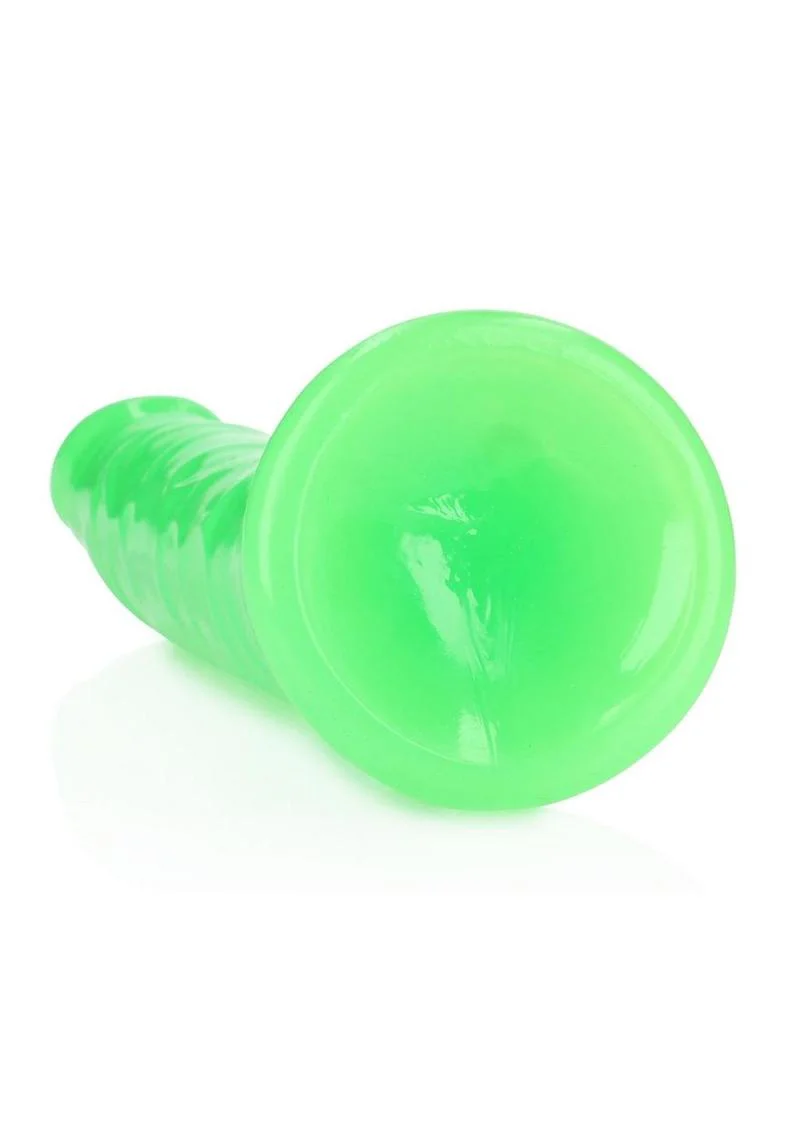 Realrock Slim Glow In The Dark Dildo with Suction Cup - Image 3