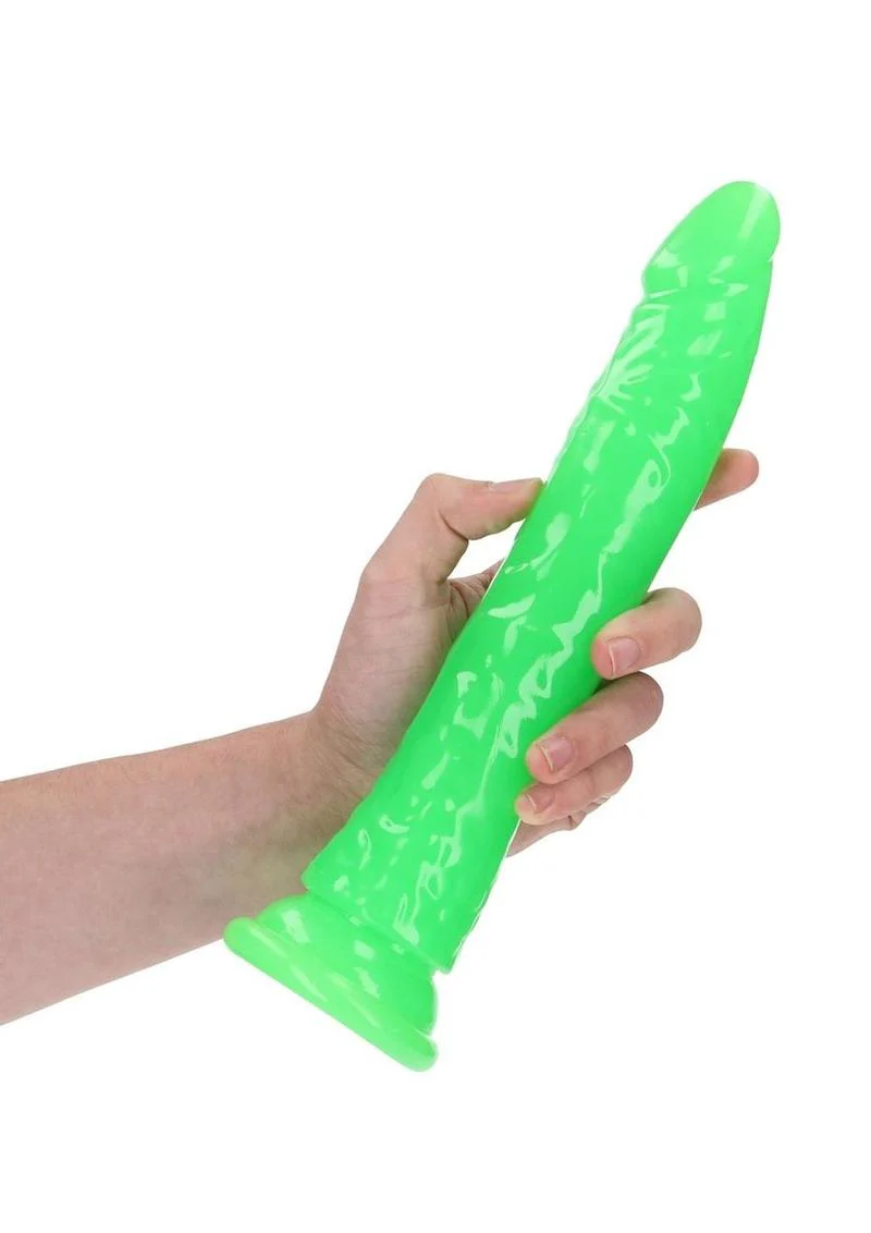 Realrock Slim Glow In The Dark Dildo with Suction Cup - Image 4