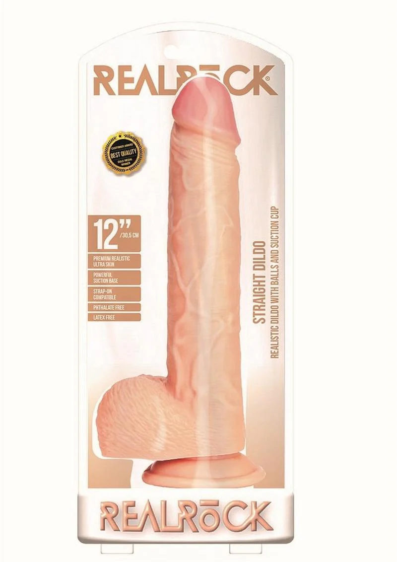 Realrock Straight Realistic Dildo with Balls and Suction Cup - Image 10