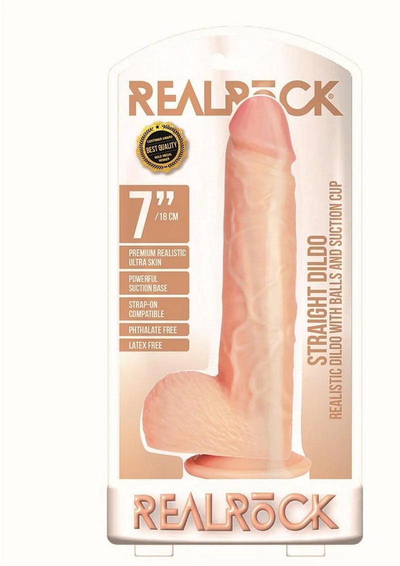 Realrock Straight Realistic Dildo with Balls and Suction Cup - Image 14