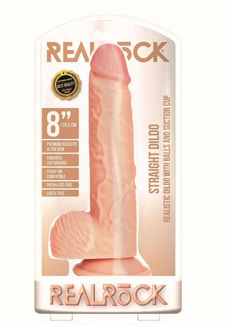 Realrock Straight Realistic Dildo with Balls and Suction Cup - Image 18