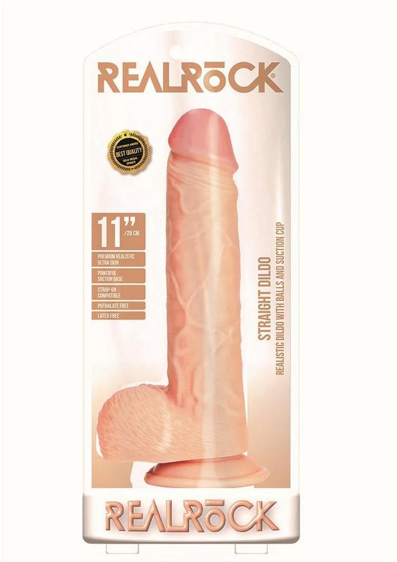 Realrock Straight Realistic Dildo with Balls and Suction Cup - Image 6
