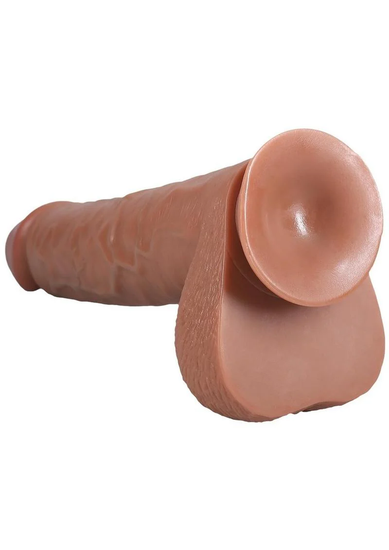 Realrock Ultra Realistic Skin Extra Large Straight Dildo with Balls and Suction Cup - Image 11