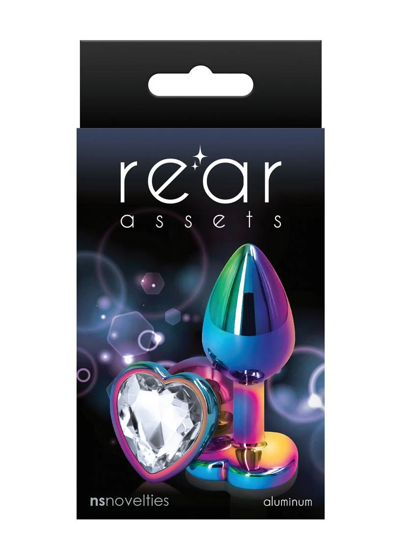 Rear Assets Multicolor Heart Anal Plug - Image 4