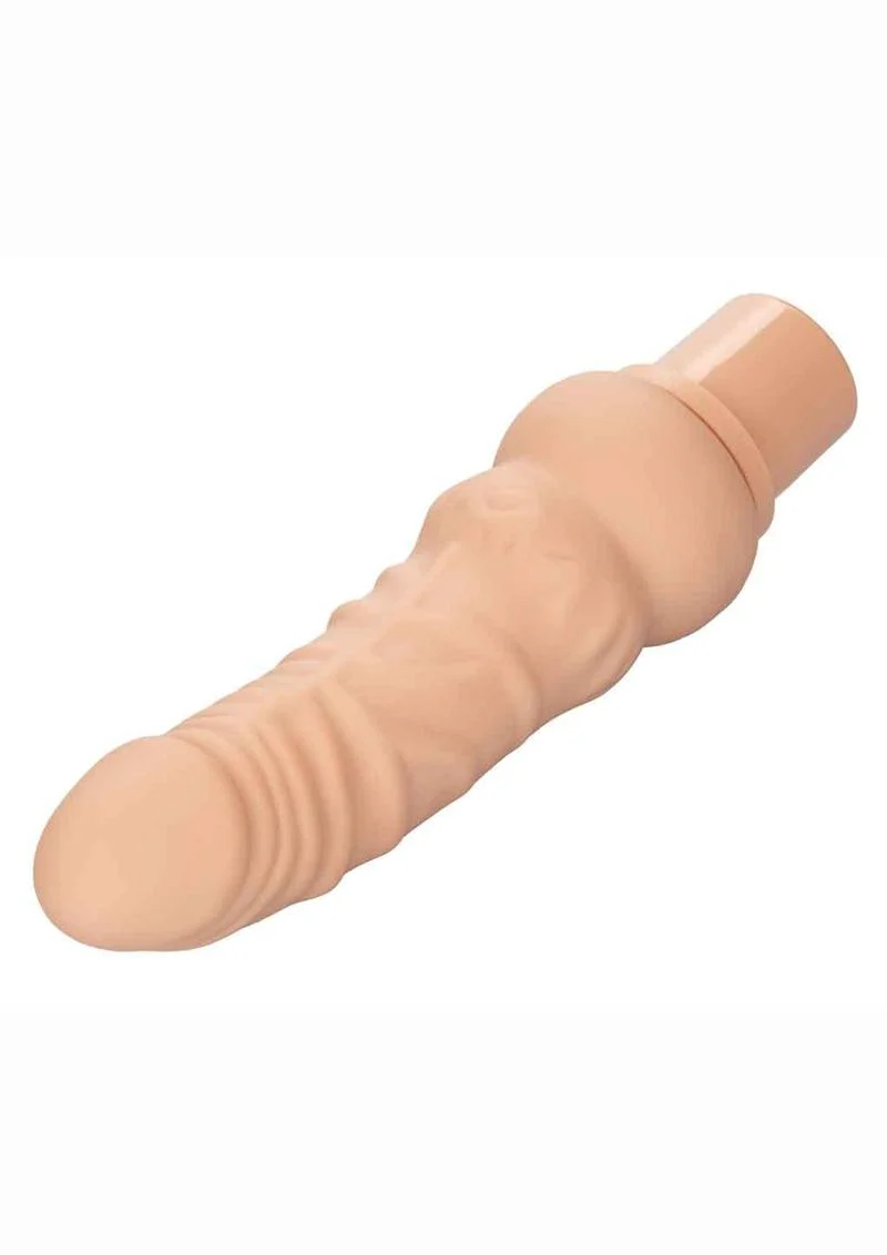 Rechargeable Power Stud Curvy Silicone Vibrating Dong - Image 11