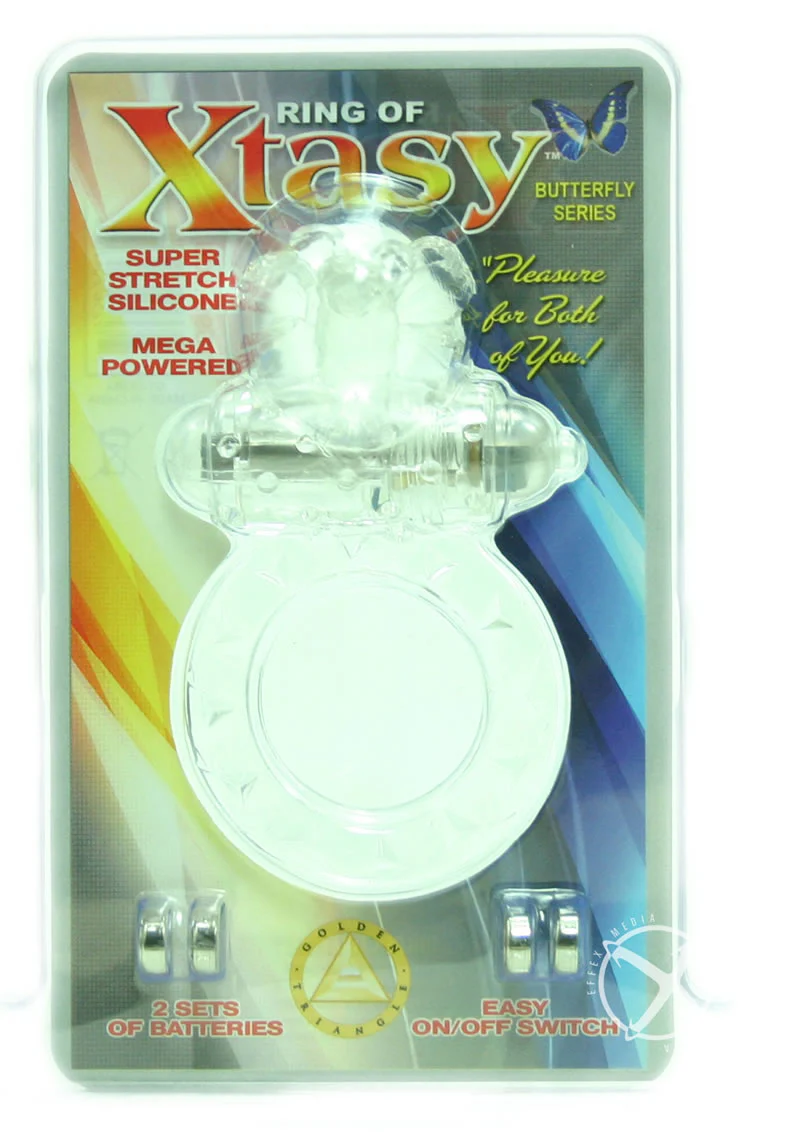 Ring Of Xtasy Butterfly Series Vibrating Cock Ring