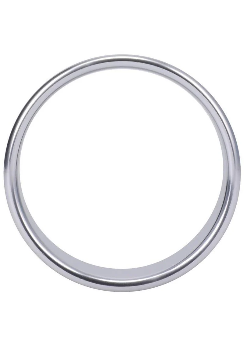 Rock Solid Brushed Alloy Aluminum Cock Ring - Image 5
