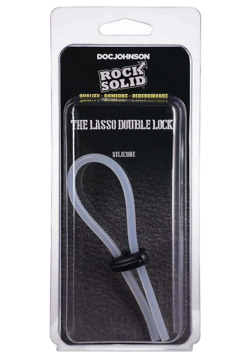 Rock Solid Lasso Double Lock Adjustable Silicone Cock Ring - Image 6
