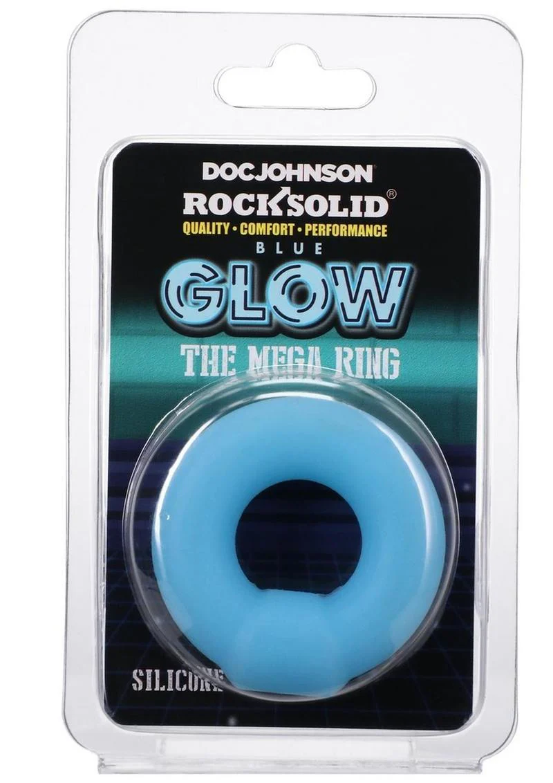 Rock Solid The Mega Ring Glow In The Dark Silicone Cock Ring - Image 2